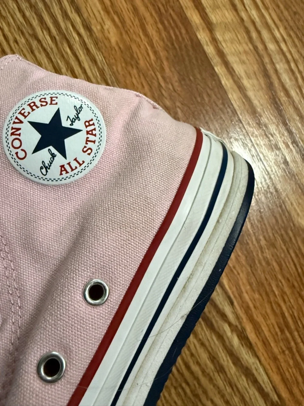 Pink Converse High Top Sneakers Juniors Size 3